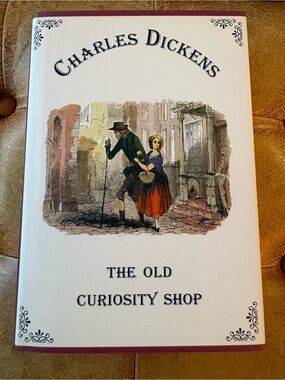 'The Old Curiosity Shop' Charles Dickens Red Hardcover, Illustrated Book Jacket